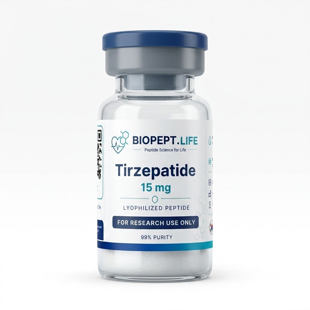 Vial de Tirzepatide 15 mg - Biopept Life